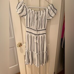 Striped off the shoulder American eagle dress